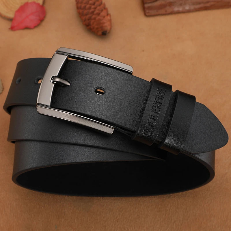 Men High Quality Genuine Leather Belt Luxury Designer Belts Men Cowskin Fashion Strap Male Jeans for Man Cowboy