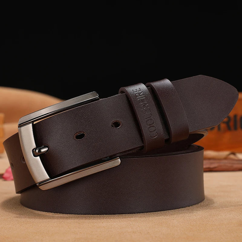 Men High Quality Genuine Leather Belt Luxury Designer Belts Men Cowskin Fashion Strap Male Jeans for Man Cowboy