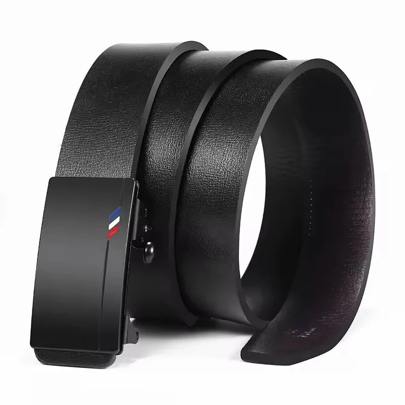 Fashion Business Men'S Belt Genuine Luxury Brand Belt Automatic Buckle Belt PU Leather Soft Belt with Cargo Pants Jeans Belt