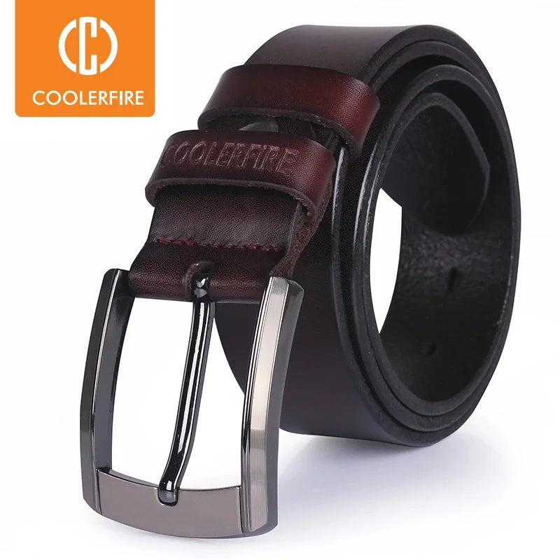Men High Quality Genuine Leather Belt Luxury Designer Belts Men Cowskin Fashion Strap Male Jeans for Man Cowboy