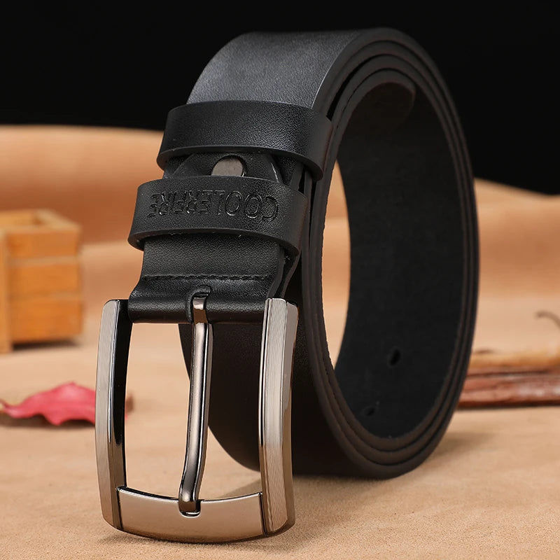 Men High Quality Genuine Leather Belt Luxury Designer Belts Men Cowskin Fashion Strap Male Jeans for Man Cowboy