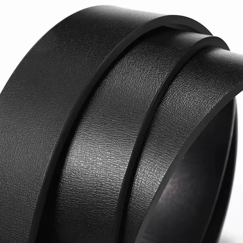 Fashion Business Men'S Belt Genuine Luxury Brand Belt Automatic Buckle Belt PU Leather Soft Belt with Cargo Pants Jeans Belt