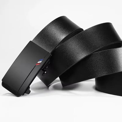 Fashion Business Men'S Belt Genuine Luxury Brand Belt Automatic Buckle Belt PU Leather Soft Belt with Cargo Pants Jeans Belt
