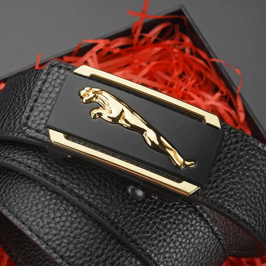 1Pc Fashion Business Men'S Belt Genuine Luxury Brand Belt Automatic Buckle Belt PU Leather Soft Belt with Cargo Pants Jeans Belt