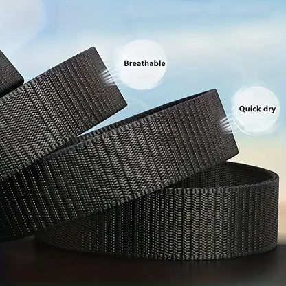 2PC Military Automatic Buckle Nylon Belt Outdoor Hunting Multifunctional Tactical Canvas Belt High Quality Men and Womenbelt
